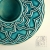 pracowniazona, Dekoracja Wnętrz, Ceramika, lampion ornamentowy okrągły turkusowy