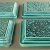 dekory mix 13,5cm x 13,5cm turkusowe / pracowniazona / Dekoracja Wnętrz / Ceramika