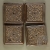 dekory 13,5cm x 13,5cm w brązie / pracowniazona / Dekoracja Wnętrz / Ceramika