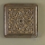dekory 13,5cm x 13,5cm w brązie / pracowniazona / Dekoracja Wnętrz / Ceramika