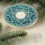 lampion z ornamentem geometrycznym turkusowy / pracowniazona / Dekoracja Wnętrz / Ceramika