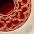 lampion czerwony z geometrycznym ornamentem / pracowniazona / Dekoracja Wnętrz / Ceramika