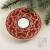 lampion czerwony z geometrycznym ornamentem / pracowniazona / Dekoracja Wnętrz / Ceramika
