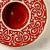 lampion barokowy czerwony / pracowniazona / Dekoracja Wnętrz / Ceramika