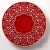 pracowniazona, Dekoracja Wnętrz, Ceramika, podstawka ornamentowa w czerwieni