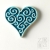 magnesy dwa serca od serca turkusowe + opakowanie prezentowe / pracowniazona / Dekoracja Wnętrz / Ceramika