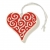 serca trzy czerwone zawieszki + pudełko / pracowniazona / Dekoracja Wnętrz / Ceramika