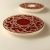 podstawka geometryczna, czerwona / pracowniazona / Dekoracja Wnętrz / Ceramika