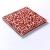 4 kafle czerwone z jasnym ornamentem, wz. ADAGIO, 15cm x 15cm / pracowniazona / Dekoracja Wnętrz / Ceramika