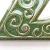 Ceramiczny numer domu, cyfra 2 zielono-brązowa do przykręcenia / pracowniazona / Dekoracja Wnętrz / Ceramika