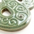 Ceramiczny numer domu, cyfra 8 zielono-brązowa do przykręcenia / pracowniazona / Dekoracja Wnętrz / Ceramika