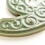 Ceramiczny numer domu, cyfra 9 zielono-brązowa do przykręcenia / pracowniazona / Dekoracja Wnętrz / Ceramika