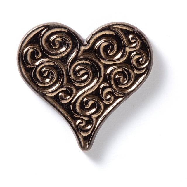  serce od serca, magnes, złoto-brazowe w pudełku / pracowniazona / Dekoracja Wnętrz / Ceramika