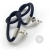 Supły granatowe - kolczyki / Wierzbanowska Jewellery / Biżuteria / Kolczyki