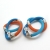 Kolorowe kolczyki z kauczuku i srebra (L) / Supły / Wierzbanowska Jewellery / Biżuteria / Kolczyki