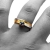 Pierścionek wstęga z cyrkonią w kolorze akwamarynu / Wierzbanowska Jewellery / Biżuteria / Pierścionki
