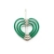 Wierzbanowska Jewellery, Biżuteria, Kolczyki, Zielone serce