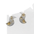Ptaszki pozłacane z cyrkonią / Wierzbanowska Jewellery / Biżuteria / Kolczyki