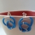 Niebieskie kolczyki z kauczuku i srebra (S) / Supły / Wierzbanowska Jewellery / Biżuteria / Kolczyki