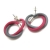 Supły różowo-srebrne / Wierzbanowska Jewellery / Biżuteria / Kolczyki