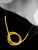 Żółty naszyjnik Supeł / Wierzbanowska Jewellery / Biżuteria / Komplety