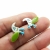 Kolczyki Ptaki srebrne zielono-niebieskie / Wierzbanowska Jewellery / Biżuteria / Kolczyki