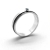 Delikatny pierścionek wstęga z szafirem / Wierzbanowska Jewellery / Biżuteria / Pierścionki