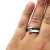 Srebrny pierścionek oksydowany z cytrynem i topazem / Wierzbanowska Jewellery / Biżuteria / Pierścionki