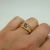 Pozłacany pierścionek z szafirem / Wierzbanowska Jewellery / Biżuteria / Pierścionki