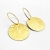 Pozłacane kolczyki koła / Wierzbanowska Jewellery / Biżuteria / Kolczyki
