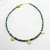 Naszyjnik z zielonymi hematytami i pozłacanym srebrem / Wierzbanowska Jewellery / Biżuteria / Naszyjniki