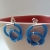 Niebieskie kolczyki z kauczuku i srebra (S) / Supły / Wierzbanowska Jewellery / Biżuteria / Kolczyki