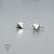 Geometryczne minimalistyczne kolczyki srebrne bryłki DIAMOND VI / SHAMBALA / Biżuteria / Kolczyki