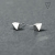 Geometryczne minimalistyczne kolczyki srebrne bryłki DIAMOND VI / SHAMBALA / Biżuteria / Kolczyki
