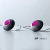 Kolczyki długie z oksydowanego srebra MAGENTA ORB / SHAMBALA / Biżuteria / Kolczyki