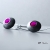 Kolczyki długie z oksydowanego srebra MAGENTA ORB / SHAMBALA / Biżuteria / Kolczyki