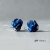 Srebrne kolczyki róże granatowe BLUE ROSE / SHAMBALA / Biżuteria / Kolczyki