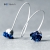 Bransoleta srebrna z granatową tkaniną BLUE ROSE / SHAMBALA / Biżuteria / Bransolety