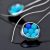 Srebrne kolczyki wiszące turkusowe TURQUOSE MELANGE / SHAMBALA / Biżuteria / Kolczyki