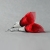 Srebrne kolczyki wiszące RED LIPSTICK / SHAMBALA / Biżuteria / Kolczyki