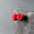 Srebrne kolczyki czerwone róże / SHAMBALA / Biżuteria / Kolczyki