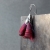 Srebrne kolczyki dzwonki burgund / SHAMBALA / Biżuteria / Kolczyki