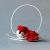 Kolczyki czerwone różyczki koła / SHAMBALA / Biżuteria / Kolczyki