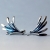 Kolczyki wkrętki niebieskie skrzydła / SHAMBALA / Biżuteria / Kolczyki