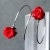Srebrna bransoletka z czerwonymi różyczkami / SHAMBALA / Biżuteria / Kolczyki