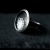 Oksydowany pierścionek z teksturowanego srebra / SHAMBALA / Biżuteria / Pierścionki