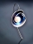  Niebieskie kolczyki srebrne z perłą / SHAMBALA / Biżuteria / Kolczyki