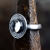 Srebrny pierścionek tribal z naturalnym kamieniem, kryształ górski / SHAMBALA / Biżuteria / Pierścionki