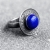Srebrny pierścionek tribal z naturalnym kamieniem, lapis lazuli / SHAMBALA / Biżuteria / Pierścionki